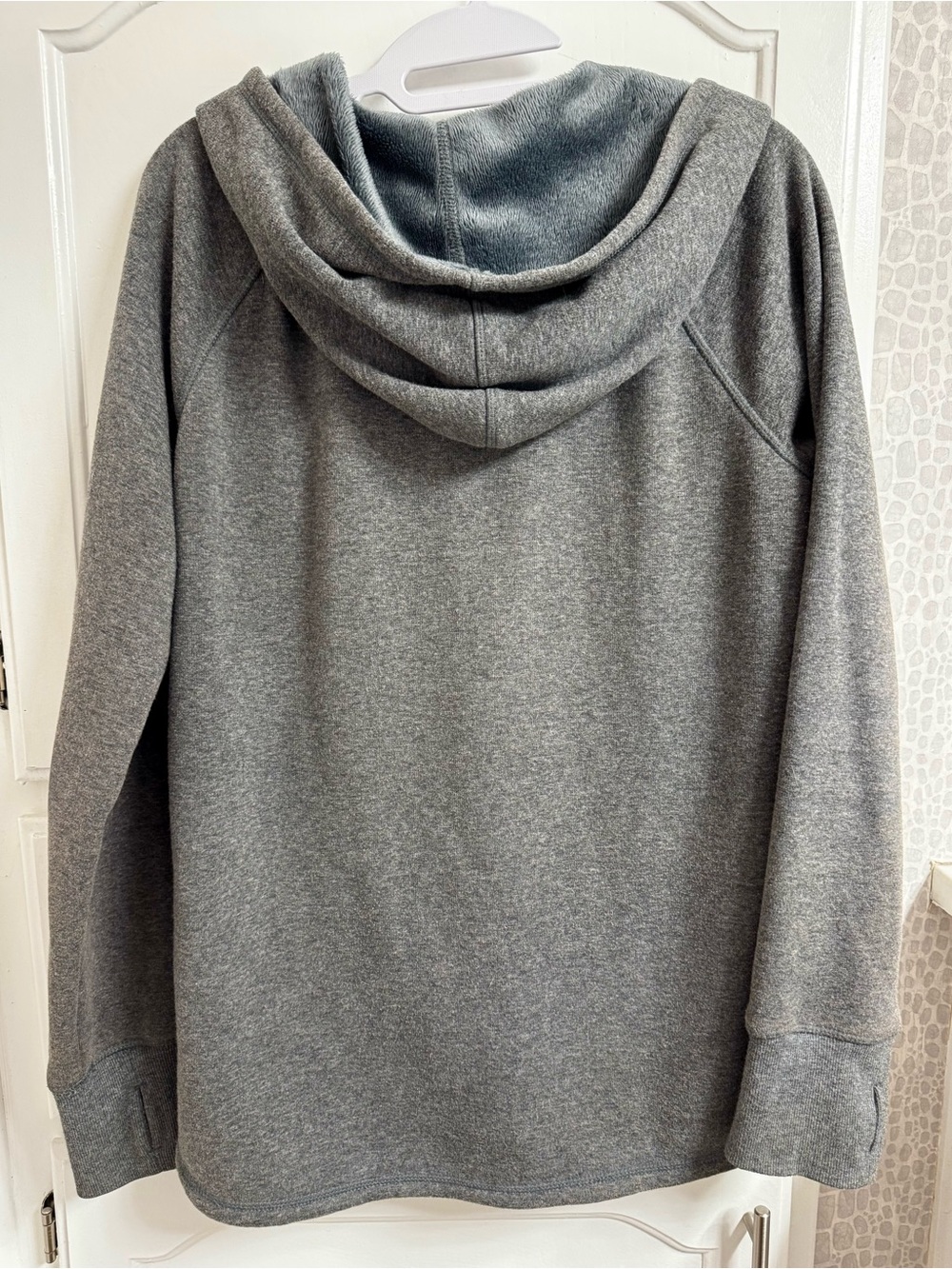 Athletic Works Fleece Lined Zip Up Hoodie Grey - Women’s Size Medium - Picture 5 of 11